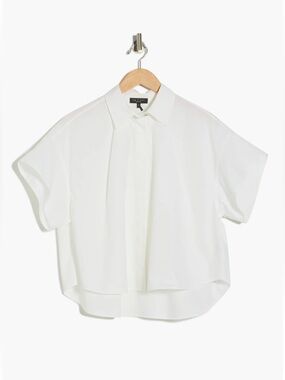 Rag and Bone Maura Button-Front White Shirt - Women